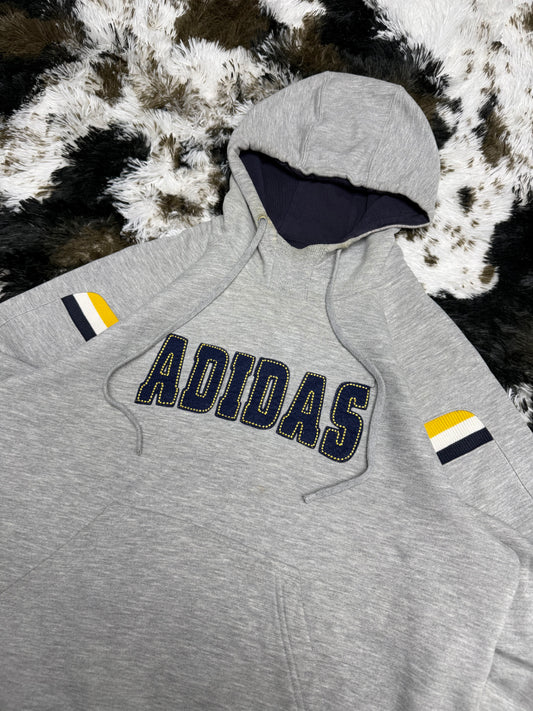 Adidas Big Logo embroidered College Style Hoodie Pullover M