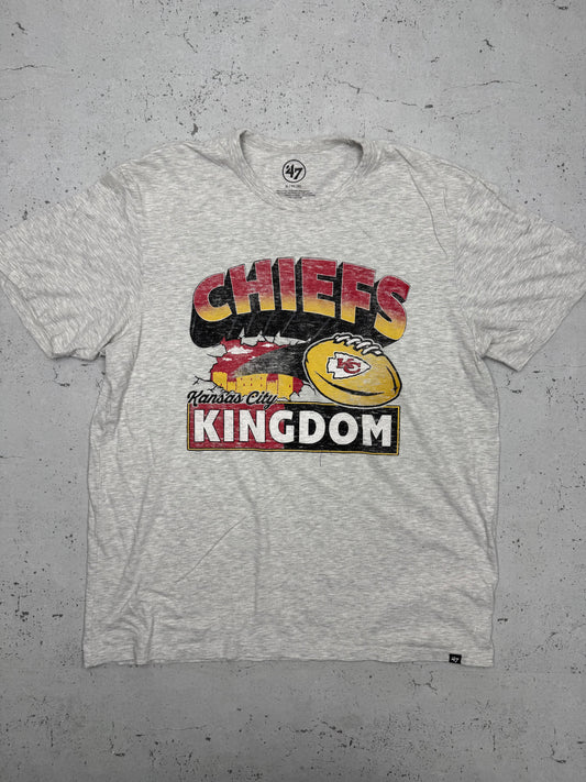 NFL '47 vintage Kansas City Chiefs Football T-Shirt grau XL