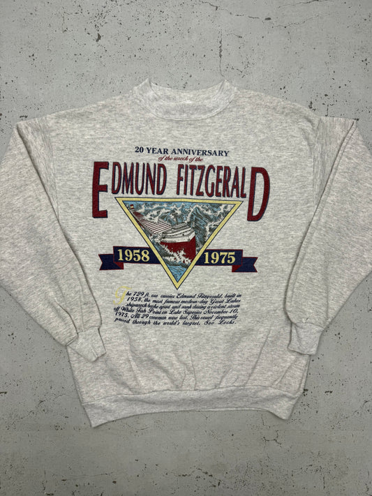 Tultex vintage Edmund Fitzgerald Sweatshirt grau S