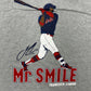Vintage Francisco Lindor Mr. Smile MLB Baseball T-Shirt grauL