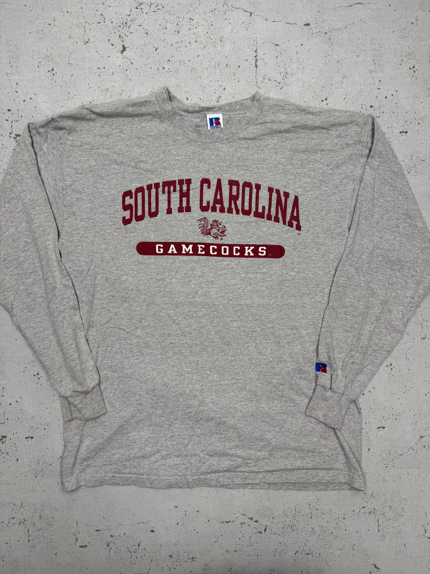 Russell Athletic vintage South Carolina Gamecocks Longsleeve grau L