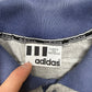 adidas vintage Langarm-Polo grau Rugbyshirt L