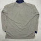 adidas vintage Langarm-Polo grau Rugbyshirt L