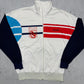 adidas vintage kelag BSK Trainingsjacke Zipper weiß L