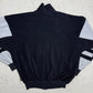 Ruff vintage Velours-Trainingsjacke Samt Zipper Made in West-Germany blau L
