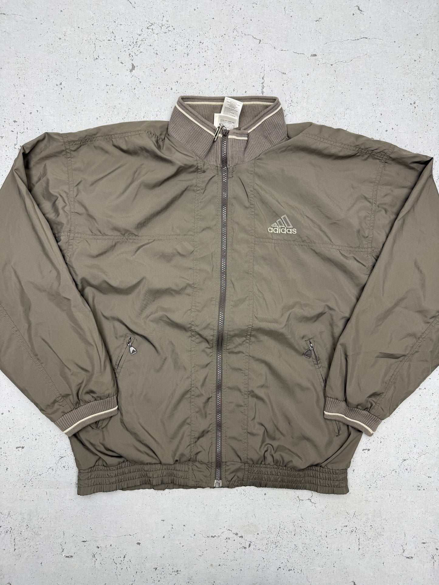 Adidas vintage Trackjacket Windbreaker braun M