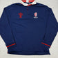 Rugby World Cup vintage France 2023 Rugbyshirt blau 2XL XXL