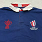 Rugby World Cup vintage France 2023 Rugbyshirt blau 2XL XXL