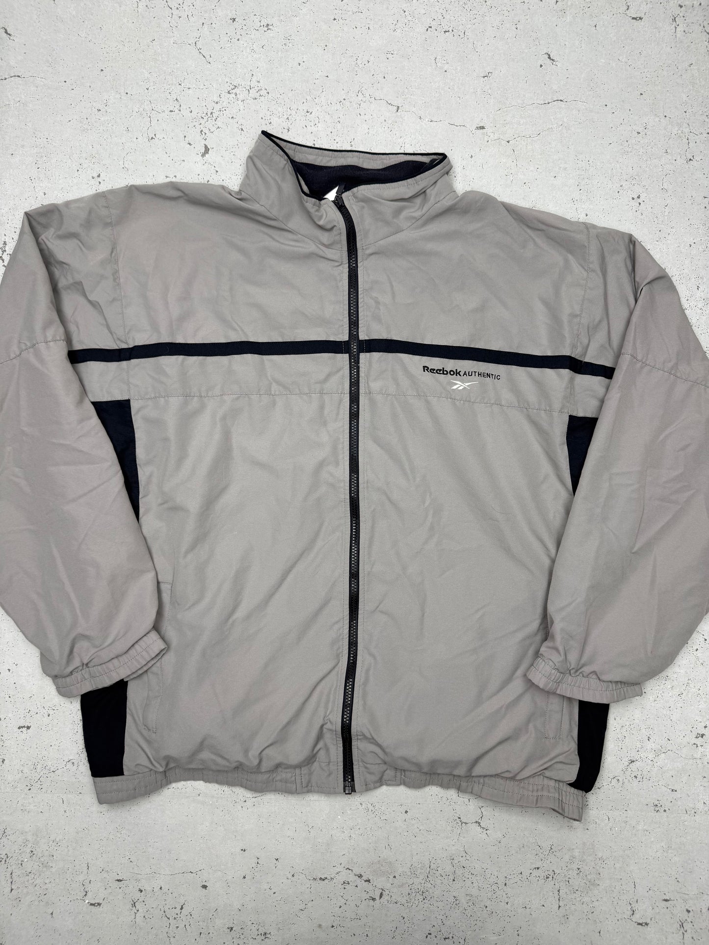 Reebok vintage Authentic Trainingsjacke Traackjacket grau L