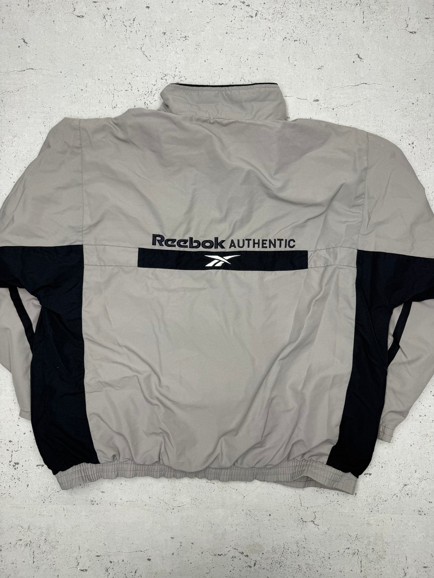 Reebok vintage Authentic Trainingsjacke Traackjacket grau L