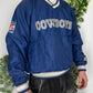 NFL Dallas Cowboys 90s vintage Sweatshirt Windbreaker Varsity big logo blau M