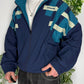 Adidas vintage 90s Windbreaker Trackjacket Jacke streetwear blau XL