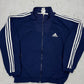 adidas vintage Trainingsjacke Windreaker blau L