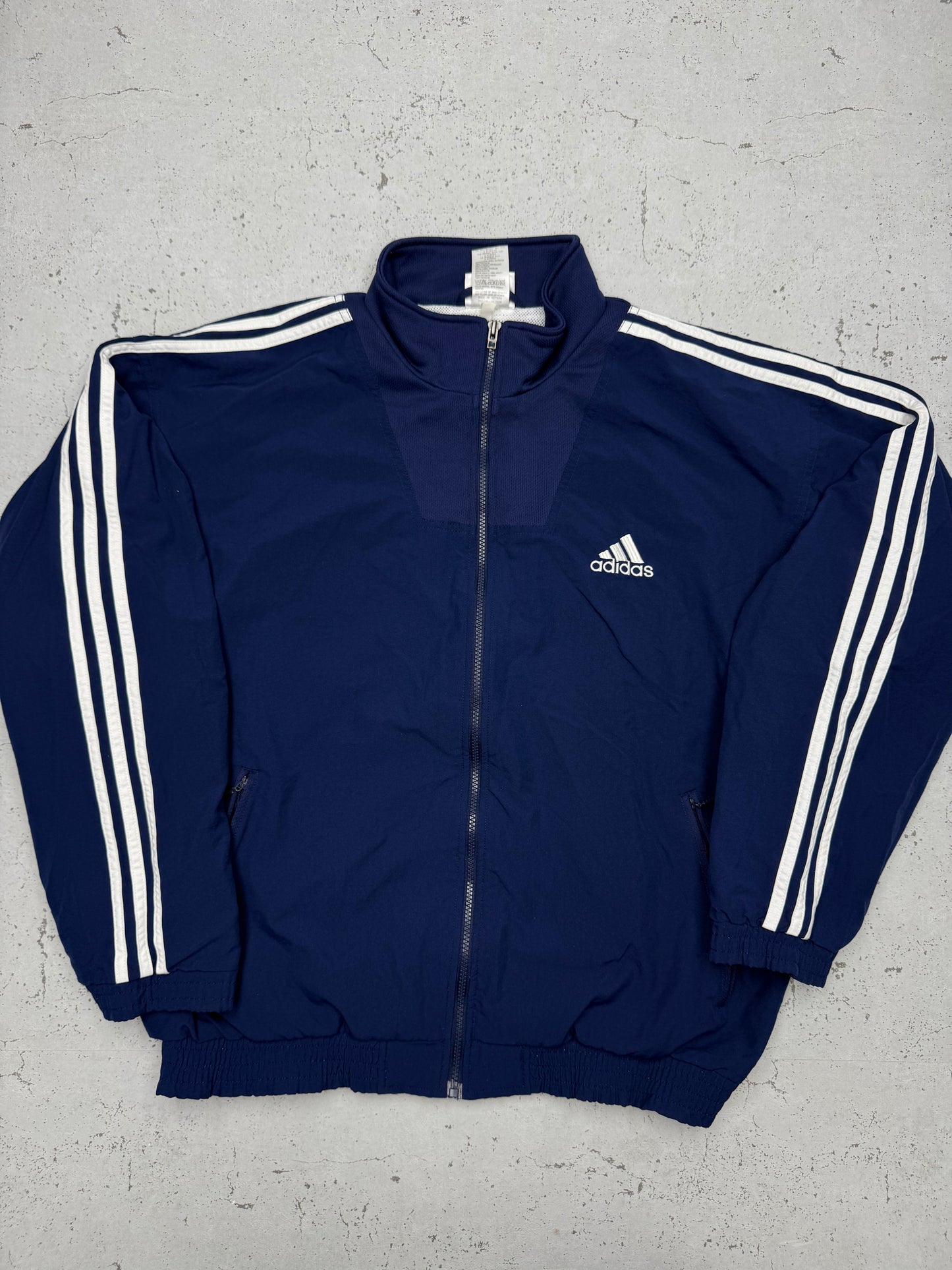 adidas vintage Trainingsjacke Windreaker blau L