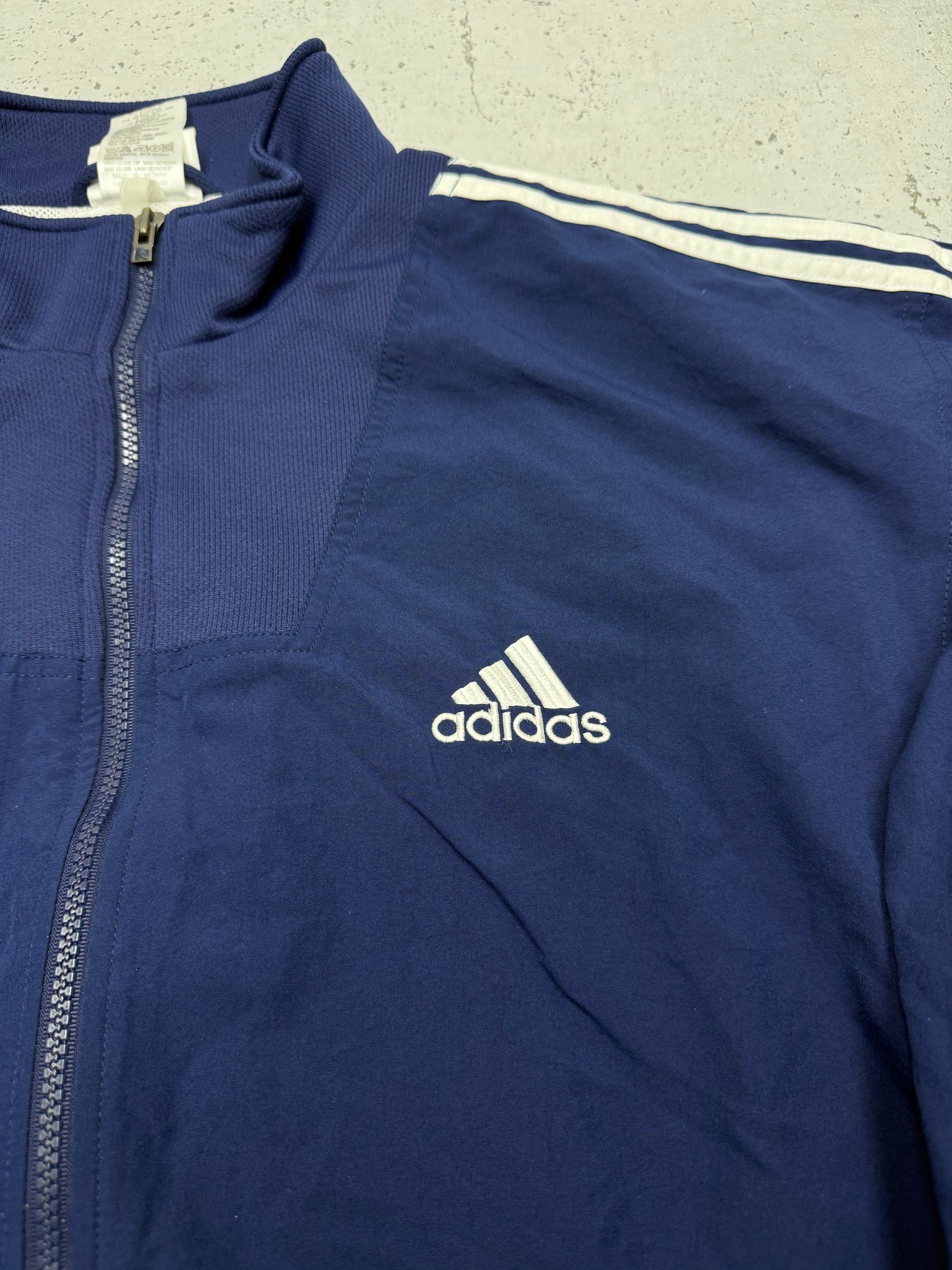 adidas vintage Trainingsjacke Windreaker blau L