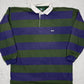 Eden Park vintage Rugbyshirt langarm Polo grün blkau gestreift XL