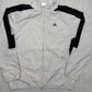 adidas vintage Windbreaker Jacke grau L