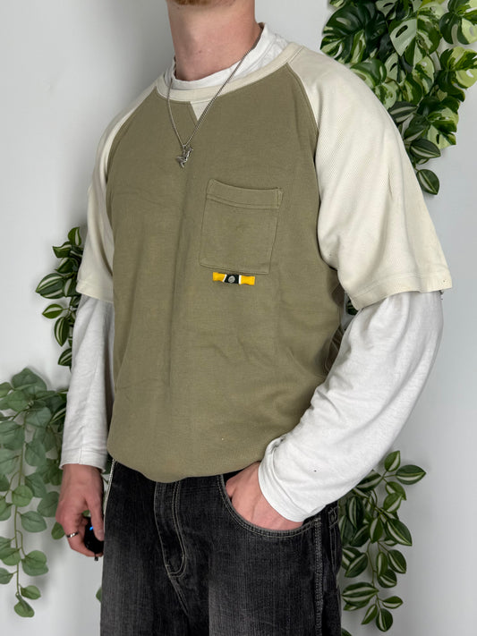 Nike vintage Basketball T-Shirt Tee Shirt oversized Y2K khaki M