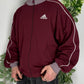 Adidas vintage Zipper Trackjacket Sportjacke streetwear rot XL