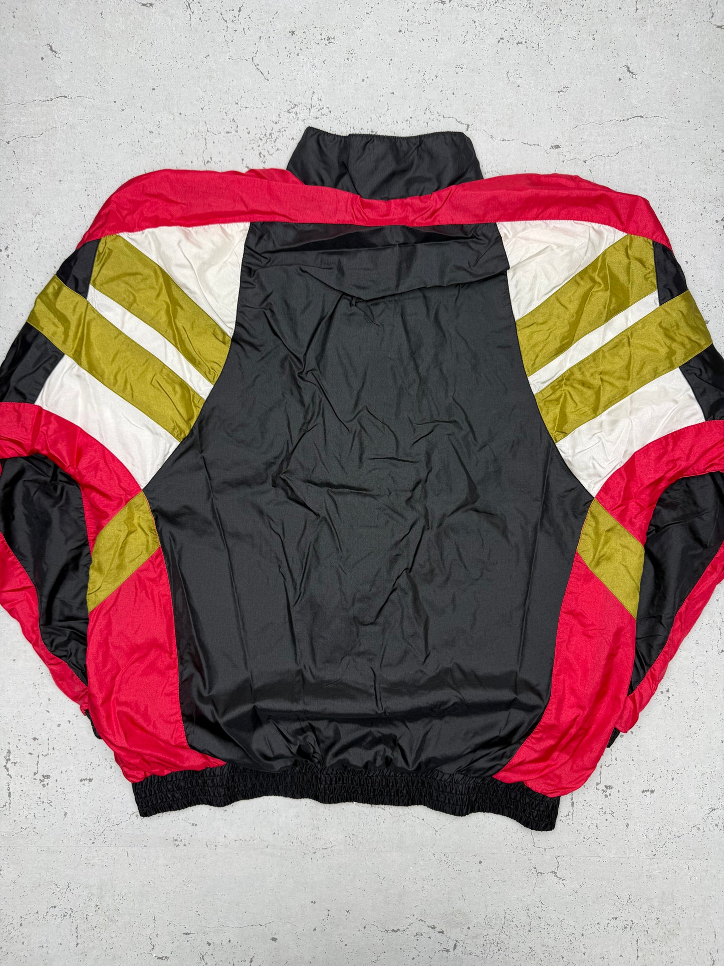 adidas vintage Trainingsjacke Windbreaker Germany Deutschland Jacke 80s schwarz XL