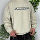 Reebok vintage big Logo Sweatshirt Sweater Crewneck Y2K beige L