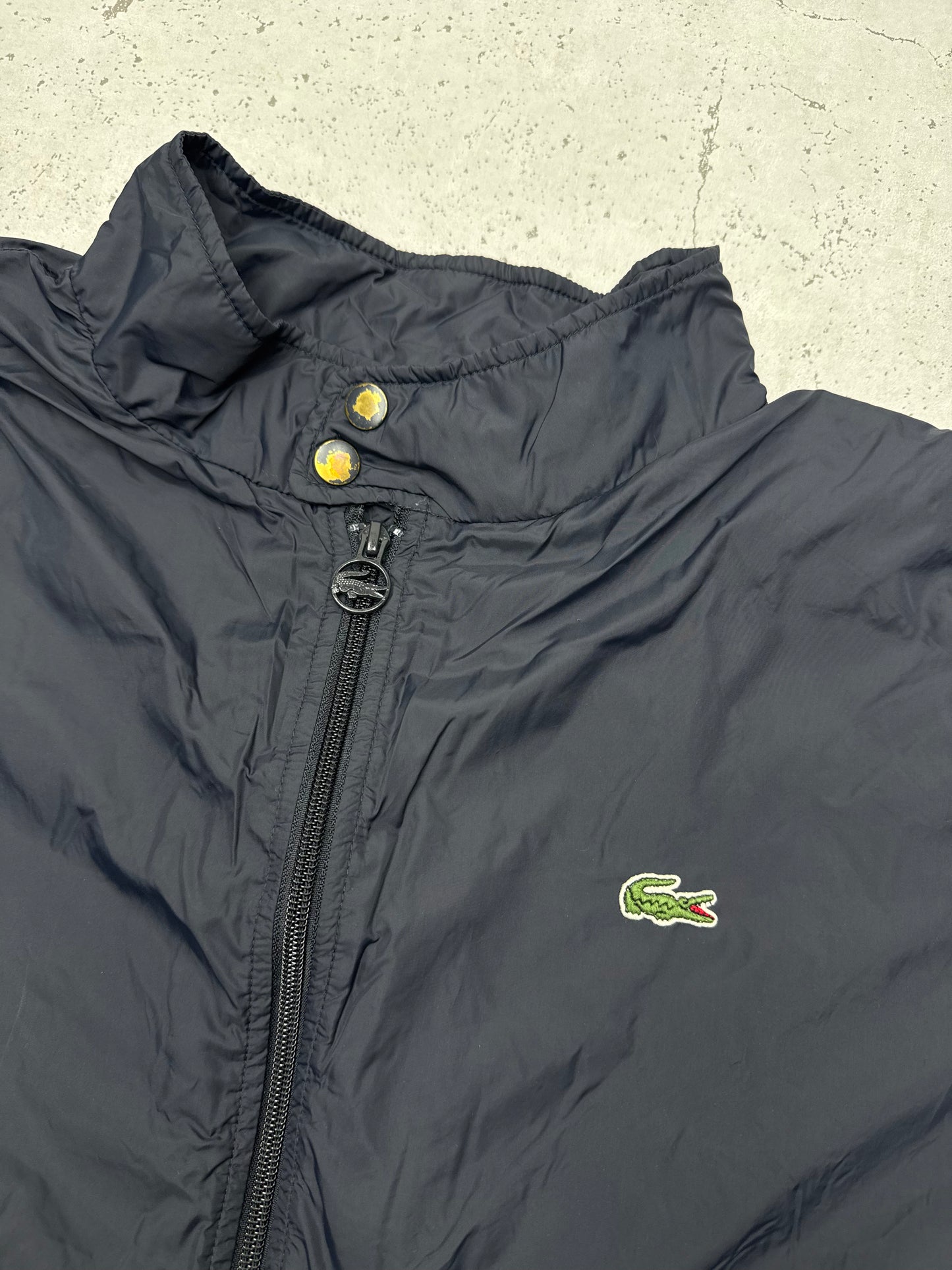 Lacoste vintage Nylon-Blouson Jacke Bomberjacke blau XL