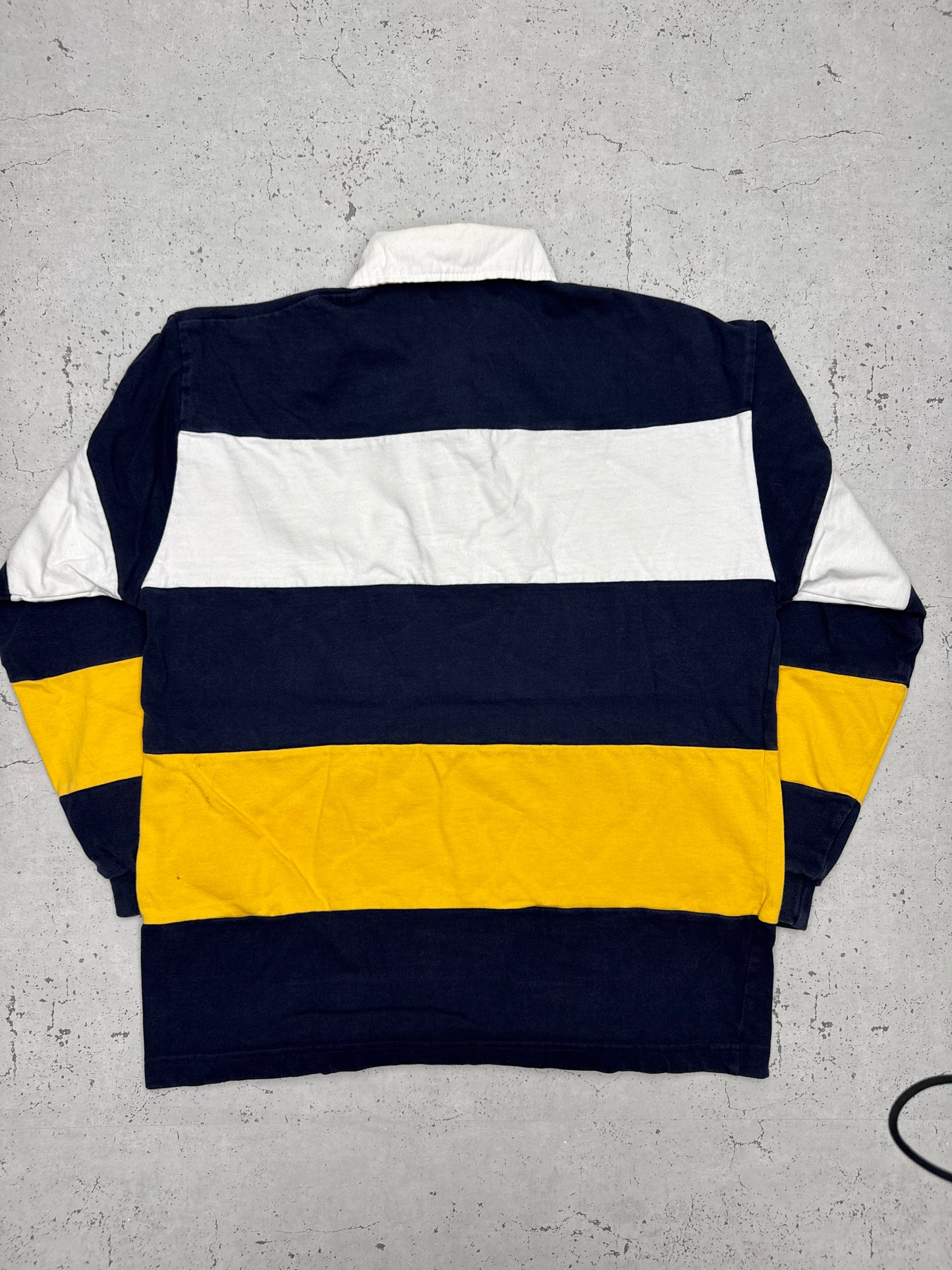 Club Med vintage Rugbyshirt langarm Polo blau M
