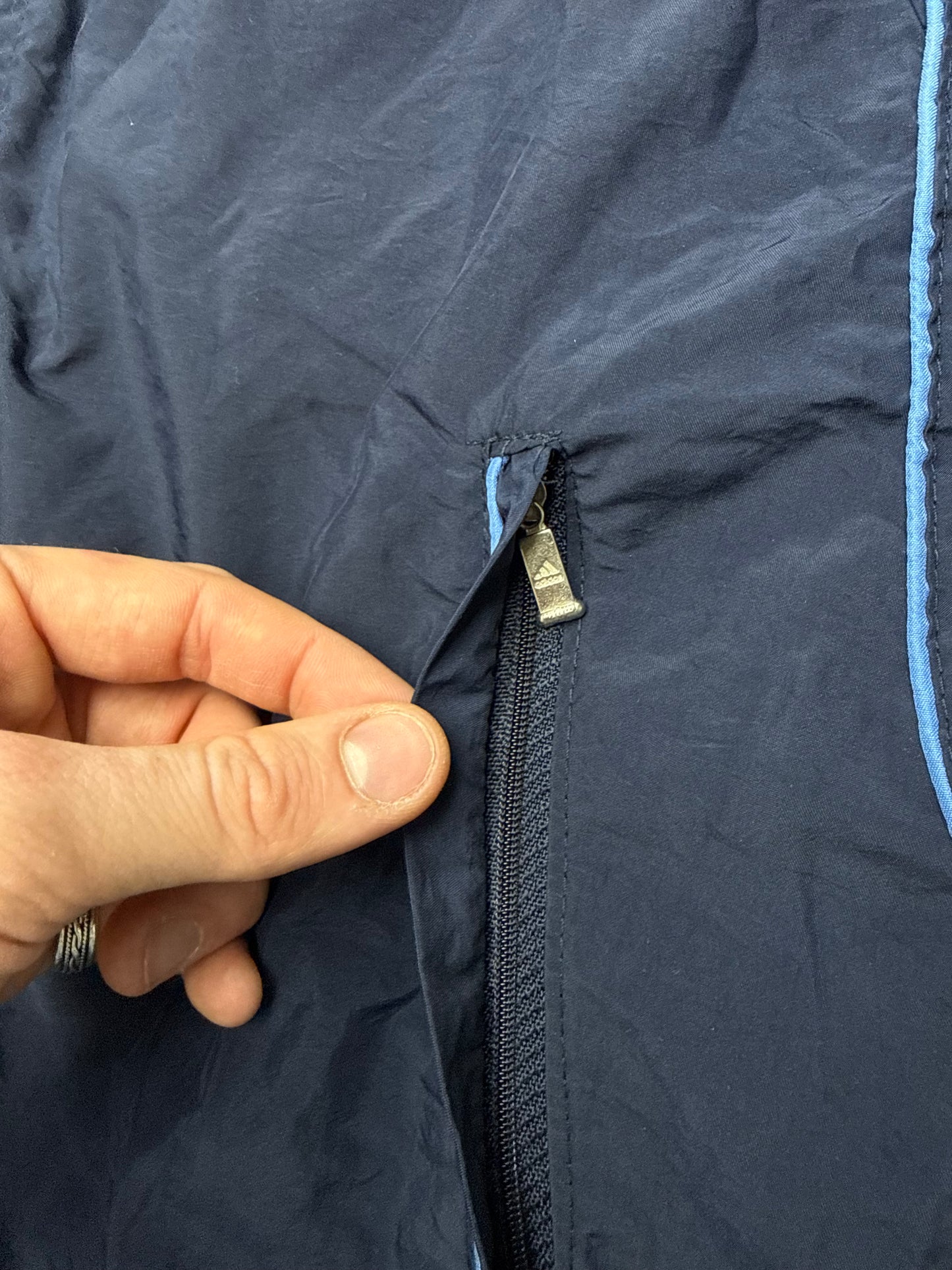 Adidas vintage Trainingsjacke Windbreaker blau M