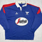 Viator vintage Segafredo Zanetti C.R. Liceo Frances Madrid Rugbyshirt langarm Polo blau L