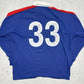 Viator vintage Segafredo Zanetti C.R. Liceo Frances Madrid Rugbyshirt langarm Polo blau L