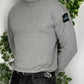 Adidas Equipment vintage Turtleneck Sweatshirt Langarm shirt grau L