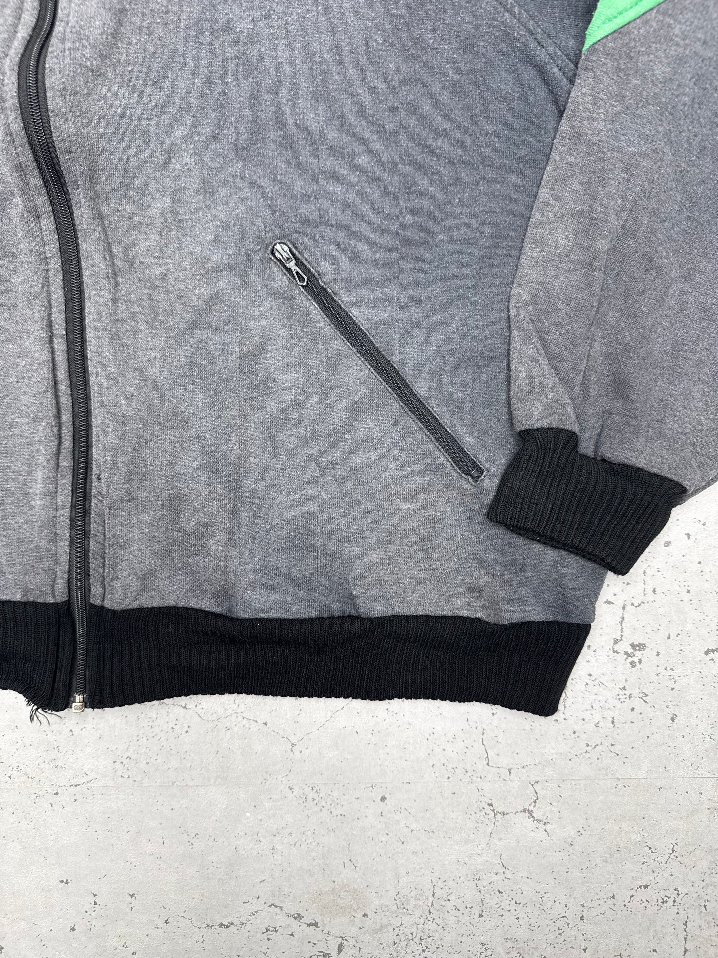 adidas vintage Sweatjacke Zipper 80s grau L