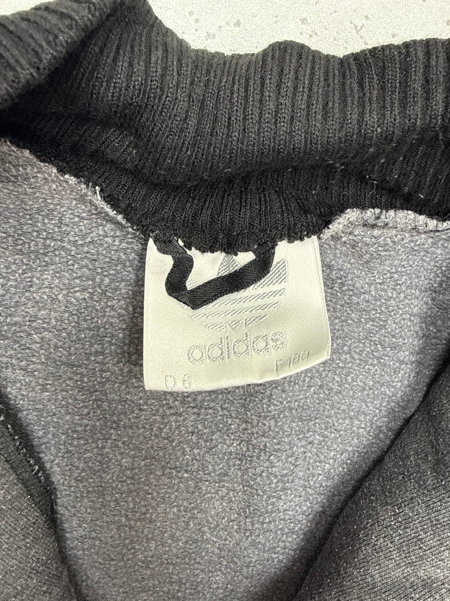 adidas vintage Sweatjacke Zipper 80s grau L