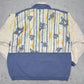 Reebok vintage Windbreaker Jacke 80s Abstrakt ART blau S