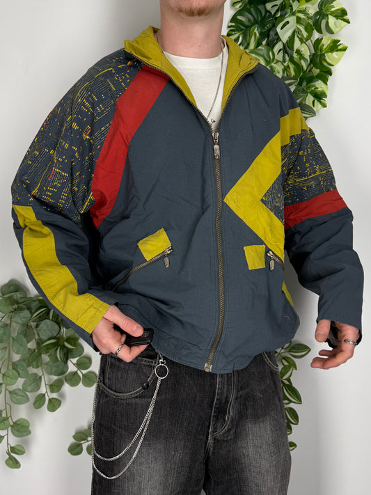 Puma vintage 80s crazy Windbreaker Trackjacket Jacke L