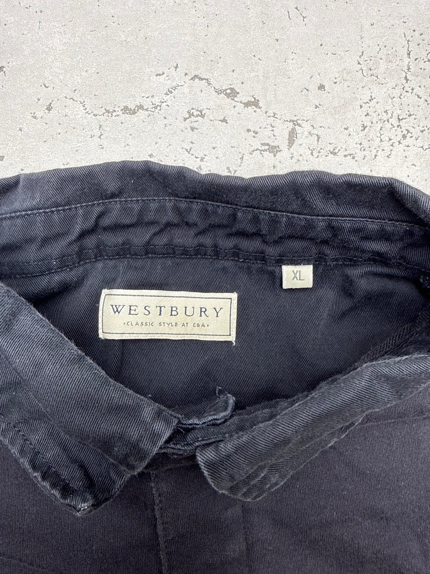 Westbury vintage Adventure Royal Navy Club Rugbyshirt blau L