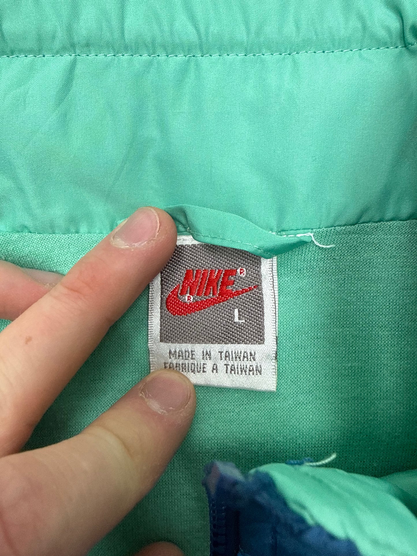 Nike vintage Windbreaker Trackjacket Decathlon 80s grün L