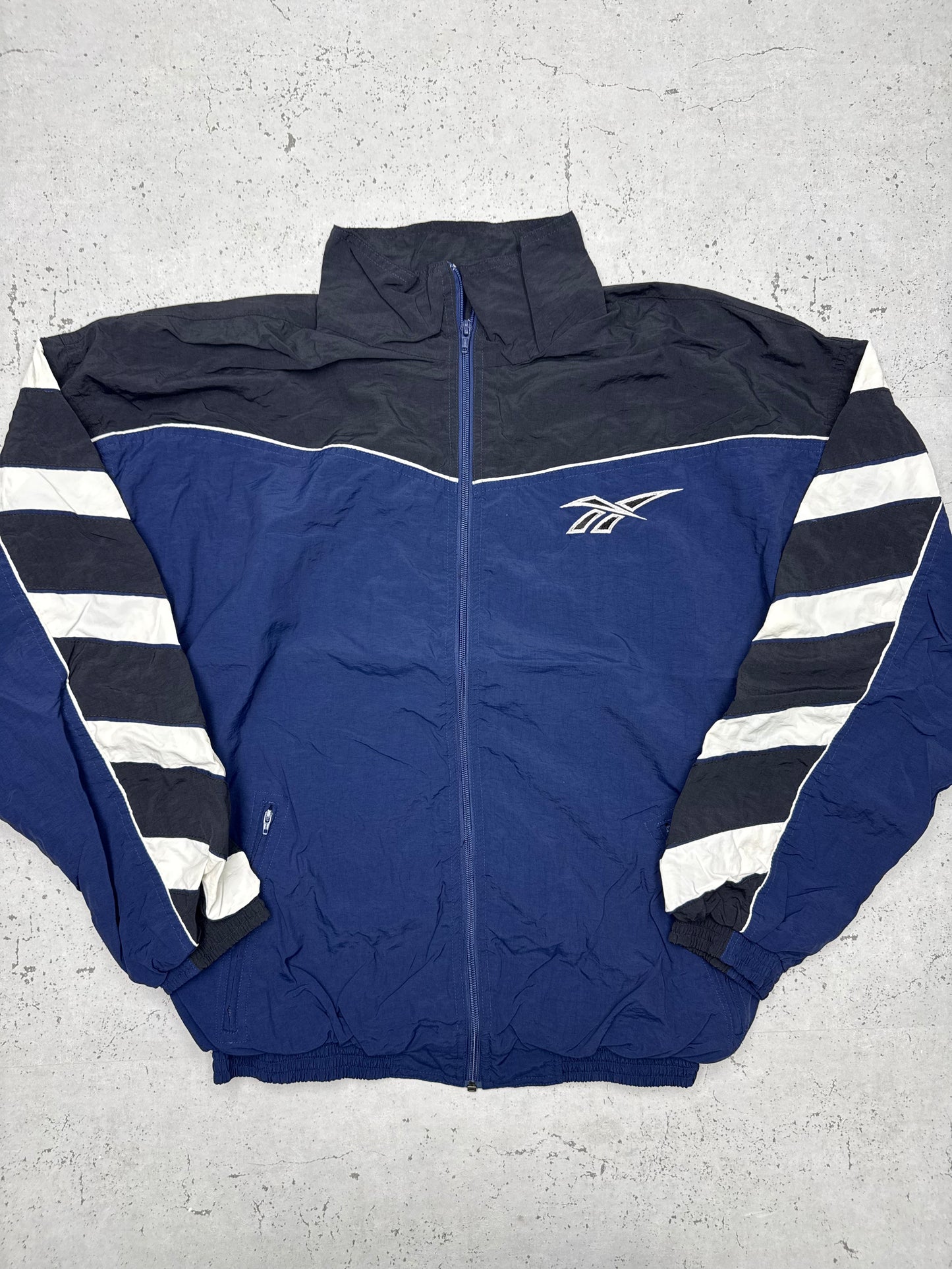 Reebok vintage Trainingsjacke Windbreaker blau L
