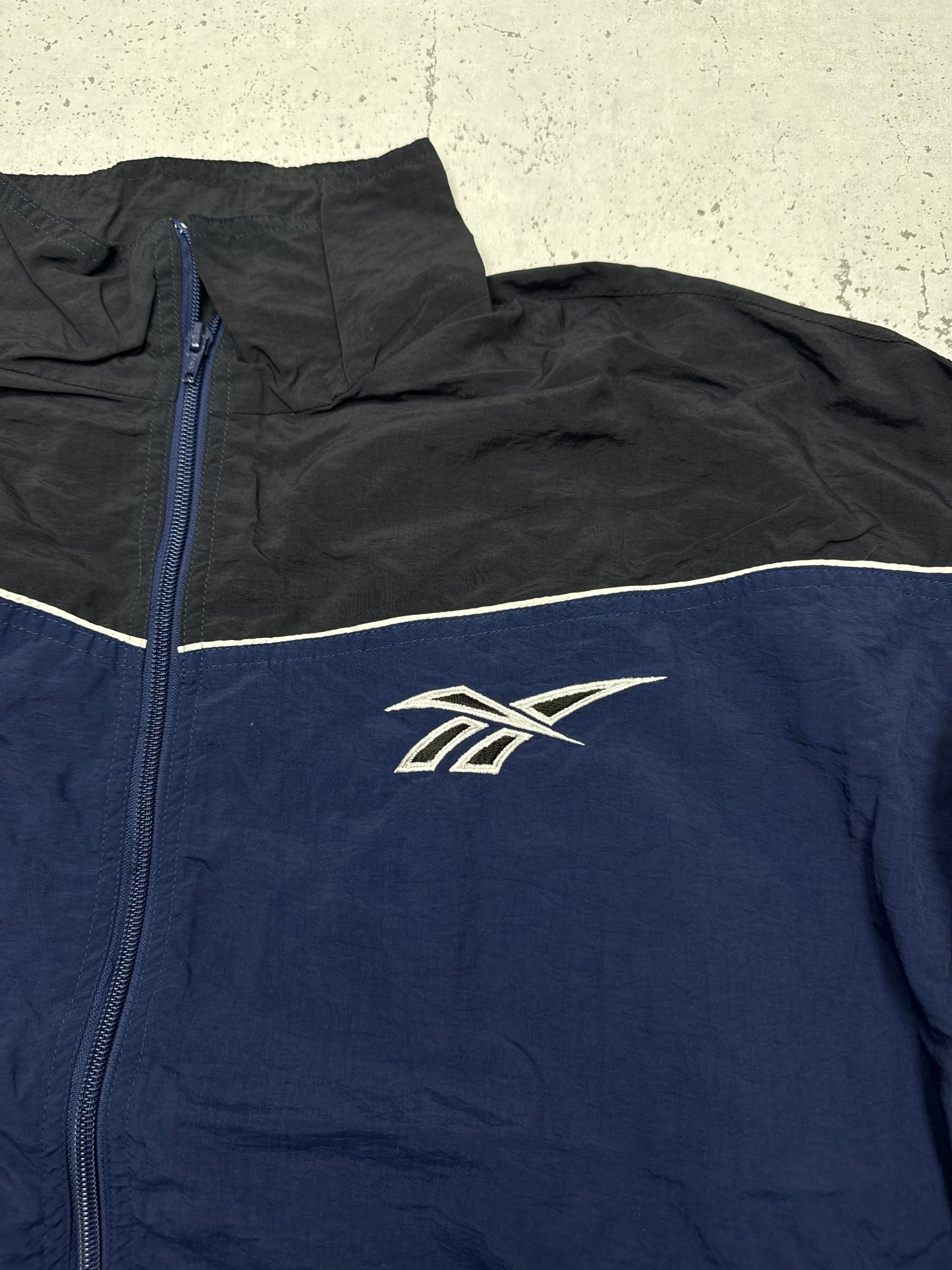 Reebok vintage Trainingsjacke Windbreaker blau L