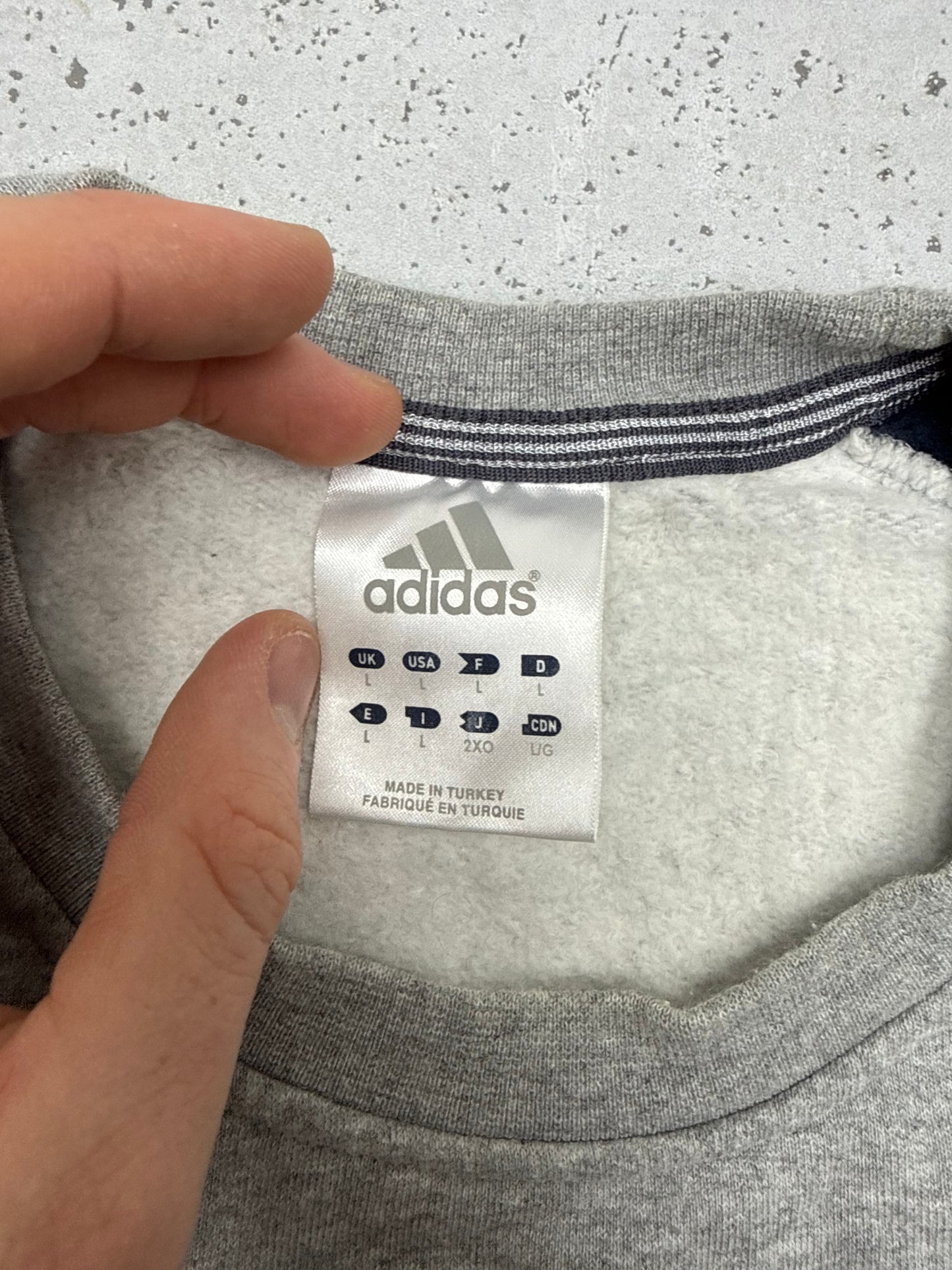 adidas vintage Sweatshirt grau L