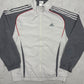 adidas vintage Trainingsjacke Windbreaker grau XL