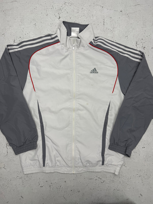 adidas vintage Trainingsjacke Windbreaker grau XL