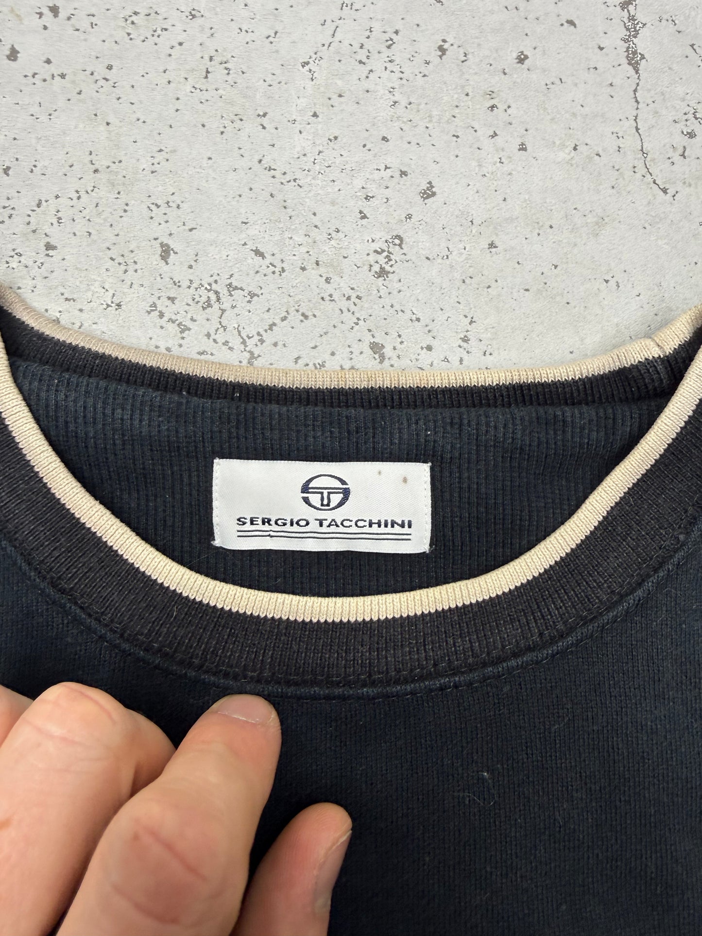Sergio Tacchini vintage Sweatshirt schwarz S