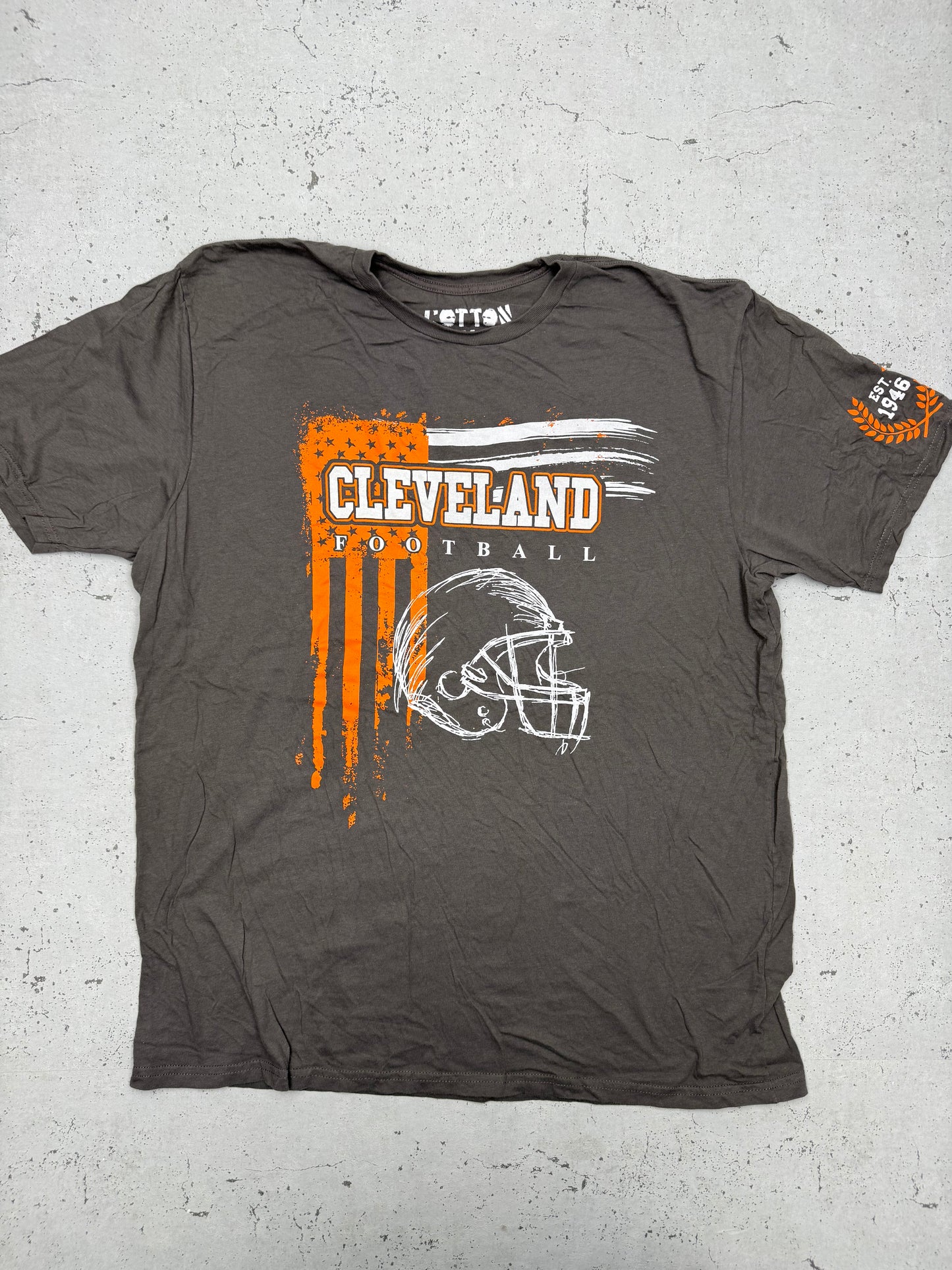 Cotton Thugs vintage Cleveland Football NFL T-Shirt braun XL