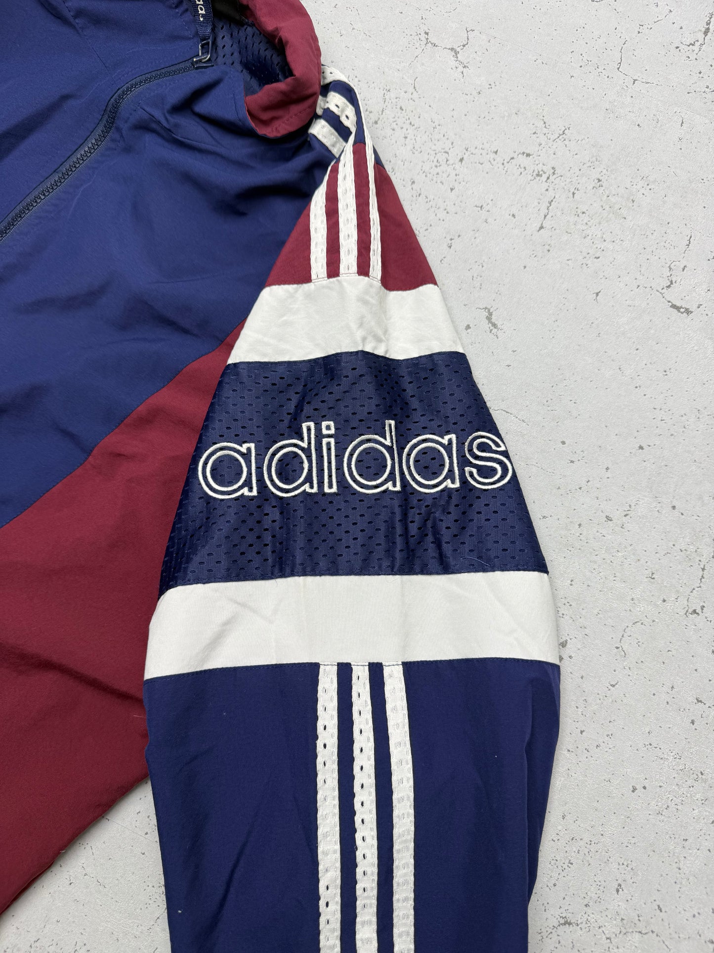adidas vintage Trainingsjacke Windbreaker 90s blau M