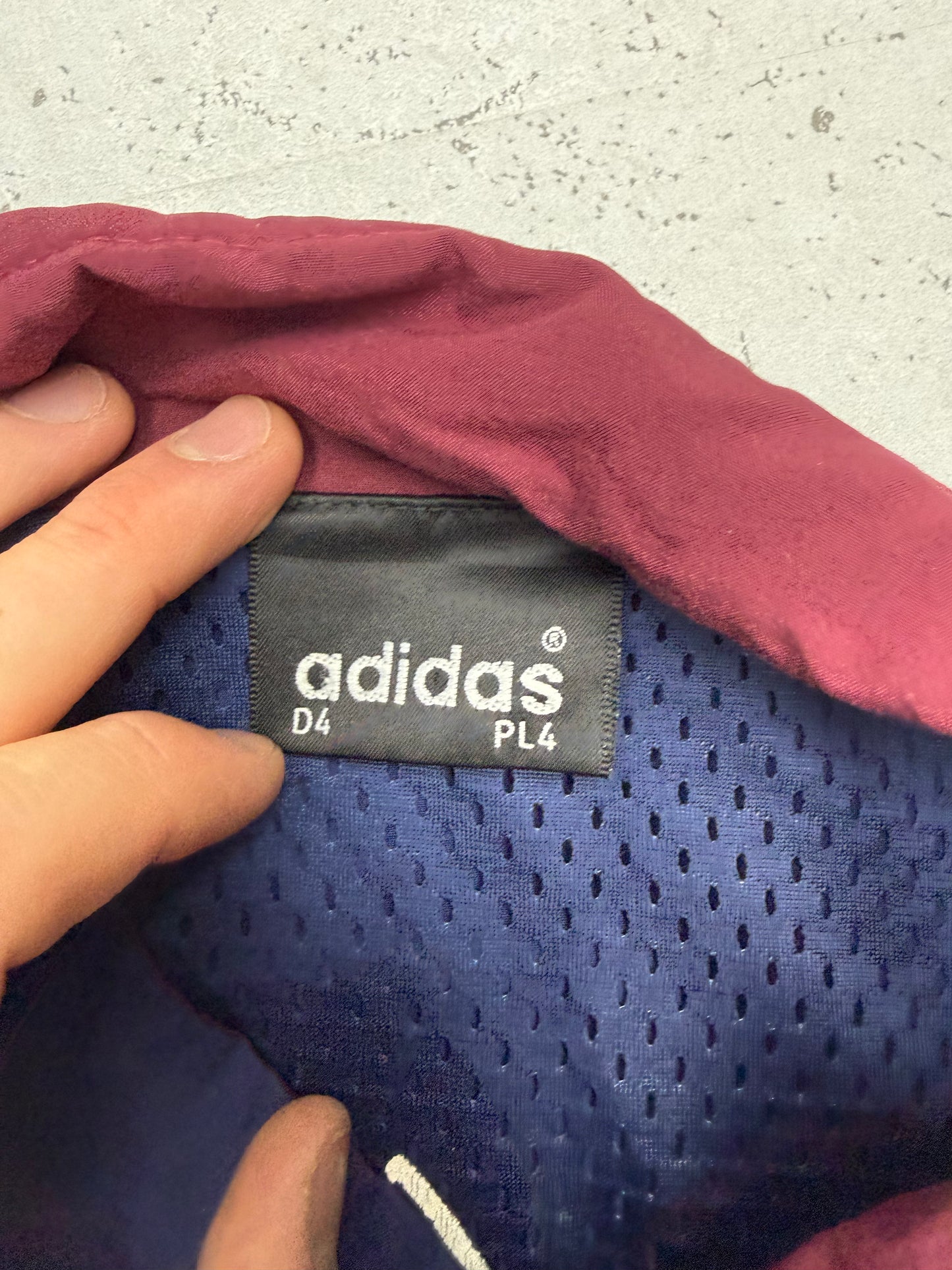 adidas vintage Trainingsjacke Windbreaker 90s blau M
