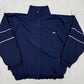 Lacoste vintage Trainingsjacke Windbreaker Bomberjacke Metall Patch blau S