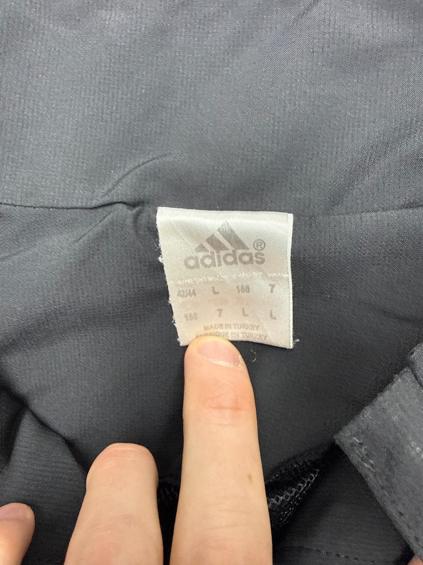 adidas vintage F50 Trainingsjacke Windbreaker schwarz L