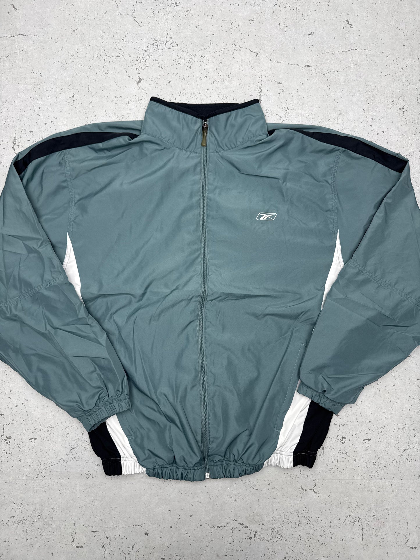 Reebok vintage Trainingsjacke Winbdreaker grün XL