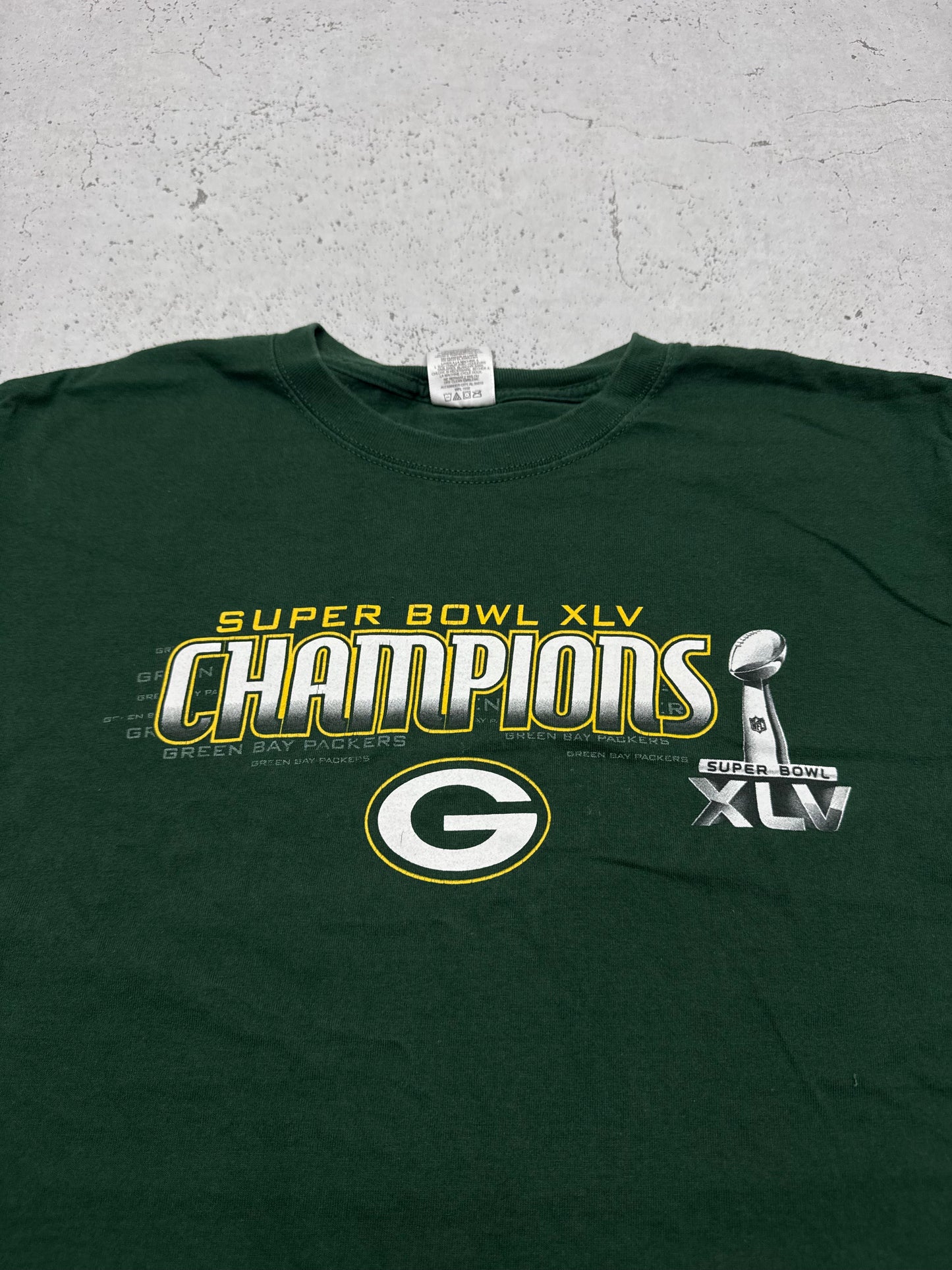 Jerzees vintage NFL Green Bay Packers Champion Football T-Shirt grün L
